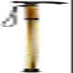 Folding Multifunctional Telescopic Walking Cane, Lightweight Non-Slip Cane for Older Men, Blue, Family Gift (Gold)