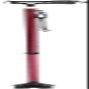 T-Handle Walking Cane, 2-Section Aluminum, Lightweight, Non-Slip, Height-Adjustable, 4-Prong Base