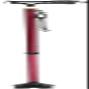 T-Handle Walking Cane, 2-Section Aluminum, Lightweight, Non-Slip, Height-Adjustable, 4-Prong Base view 1