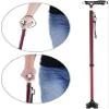 T-Handle Walking Cane, 2-Section Aluminum, Lightweight, Non-Slip, Height-Adjustable, 4-Prong Base view 2