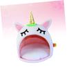 POPETPOP Unicorn Pet Bed, Warm Pet House for Cats and Dogs view 3