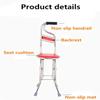 Portable Folding Walking Cane with Seat, 2-in-1 Four-Leg Cane Stool view 3