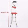 Portable Folding Walking Cane with Seat, 2-in-1 Four-Leg Cane Stool view 4