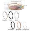 E-ALLDIR 2-Piece Removable Elastic High-Heel Shoe Straps, Clear view 2