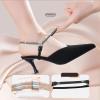 E-ALLDIR 2-Piece Removable Elastic High-Heel Shoe Straps, Clear view 3