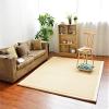 Dmkjdzsw Baby Play Mat, Crawling Mat, Rectangular, Green, Tatami Yoga Mat, Light Brown, 200 × 260 cm view 1