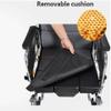Rieort Transport Wheelchair, Adjustable Backrest, Folding Wheelchair with Hand Brakes, Carbon Steel, 220 lb Capacity, Manual Wheelchair for Adults view 4