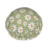 Shower Cap, 1970s Retro Daisy Flower Pattern, Reusable, Elastic, Waterproof view 1