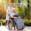 KhUKhu Wheelchair Blanket for Adults, Multifunctional Cold-Weather Protection, Winter Blanket, 120 x 116 cm view 2