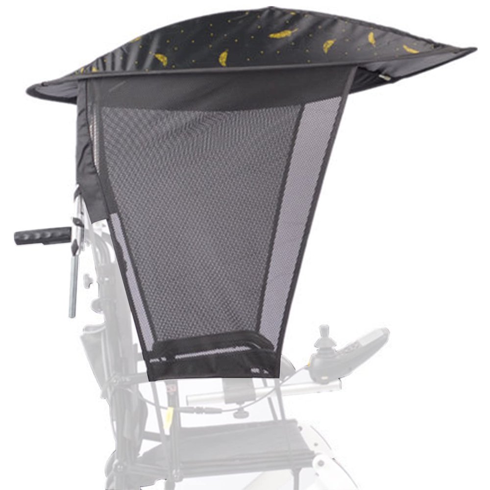 KhUKhu Umbrella Clamp for Electric Wheelchairs, UV-Resistant Sun and Rain Protection