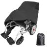 Waterproof Wheelchair Cover, 210D Oxford Fabric, Foldable UV and Dust Protection, Black-1 view 1