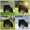 Waterproof Wheelchair Cover, 210D Oxford Fabric, Foldable UV and Dust Protection, Black-1 view 3