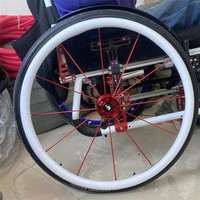 KhUKhu 24-Inch Silicone Wheelchair Push Rim Covers, Non-Slip and Wear-Resistant