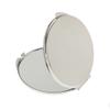 Tiuimk Small Round Metal Makeup Mirror, Korean Style, 70 x 7 mm, Silver view 3