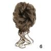 Messy Bun Hairpiece, Synthetic Wavy Curly Hairpiece with Elastic Band, Tousled Updo with Strands view 2