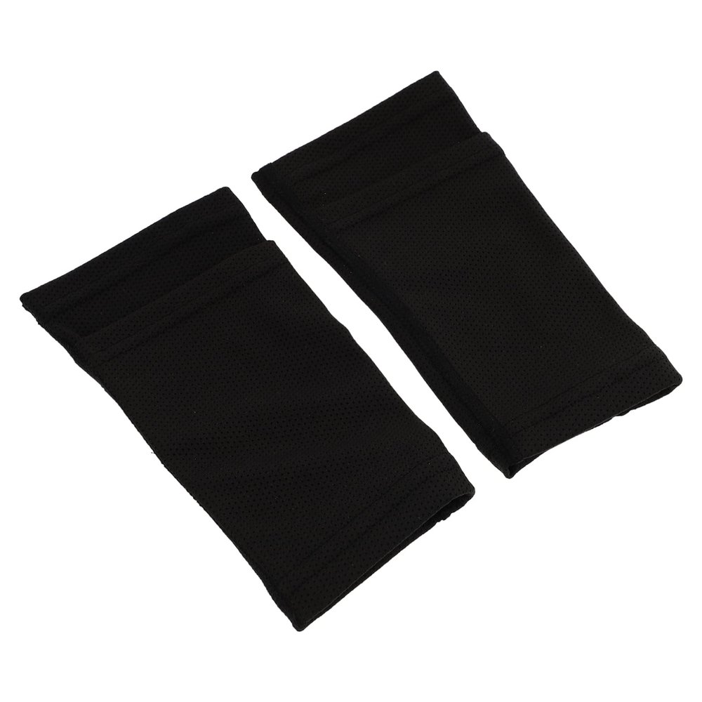 Warmhm Black Breathable Soccer Shin Guard Sleeves for Running and Training