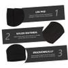 Warmhm Black Breathable Soccer Shin Guard Sleeves for Running and Training view 4