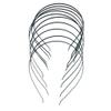 Tiuimk 3 mm Black DIY Headbands, Set of 10, Stainless Steel Blanks view 1