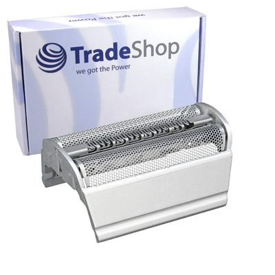 Trade-Shop Replacement Dual Shaving Foil with Frame Compatible with Braun Flex Integral 5000 Series, Silver