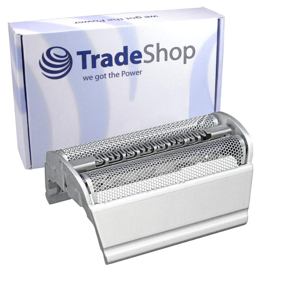 Trade-Shop Replacement Dual Shaving Foil with Frame Compatible with Braun Flex Integral 5000 Series, Silver