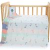 Chickwin Jacquard Muslin Baby Blanket, Soft 6-Layer Cotton, Giraffe, 110 x 110 cm view 1