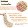 Faux Loc Crochet Hair, Synthetic Goddess Dreadlock Extensions, 24 in, 4-Pack, Color 613 view 3