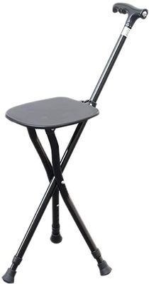 SilteD Crutches, Non-Slip Crutches, Three-Legged Crutches, Stool, Folding Walking Sticks