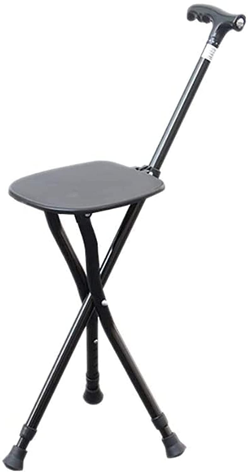 SilteD Crutches, Non-Slip Crutches, Three-Legged Crutches, Stool, Folding Walking Sticks