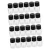 BESTonZON 50-Pack Small Clear Sample Bottles with Screw Caps view 1