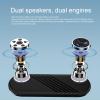 Bluetooth Pillow Speaker for Sleeping, Portable Sound Machine with Stereo Bass, Two Modes and Timer, Black view 4