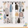 YUANZU Kids’ Mushroom Blackout Curtains with Grommets, 2 Panels, 63 x 42 in view 2