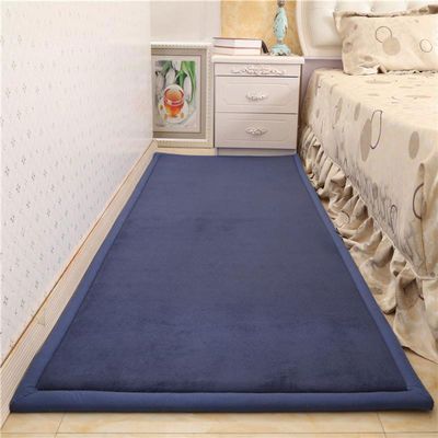 Dmkjdzsw Baby Play Mat, Rectangular Crawling Mat, Green/Navy Blue, 200 × 240 cm