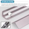 Aluminum Wall Corner Protector Strip, Self-Adhesive Edge Guard, Cuttable, Purple, 3.5 cm Wide view 4