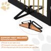 PUPETPO Freestanding Pet Gate for Dogs, Foldable Wooden Indoor Dog Barrier, 61 cm High view 3