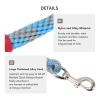 BEIJIALY 9.8 ft Long Dog Training Leash, Heavy-Duty Nylon Rope with Alloy Hook, Blue and Gray view 3