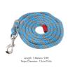 BEIJIALY 9.8 ft Long Dog Training Leash, Heavy-Duty Nylon Rope with Alloy Hook, Blue and Gray view 4