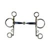 AK Single-Jointed Sweet Iron Pelham Horse Bit, AKRS-2611 (Blue/Silver, 4.75 in) view 1