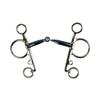 AK Single-Jointed Sweet Iron Pelham Horse Bit, AKRS-2611 (Blue/Silver, 4.75 in) view 2