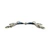 AK Single-Jointed Sweet Iron Pelham Horse Bit, AKRS-2611 (Blue/Silver, 4.75 in) view 3
