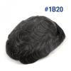 Men’s Hair System, 120% Density, Remy Human Hair, French Lace Front, Mono Top, PU Perimeter, 30 mm Wave view 2
