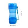 Portable Pet Water Bottle with Food Compartment for Dogs view 4
