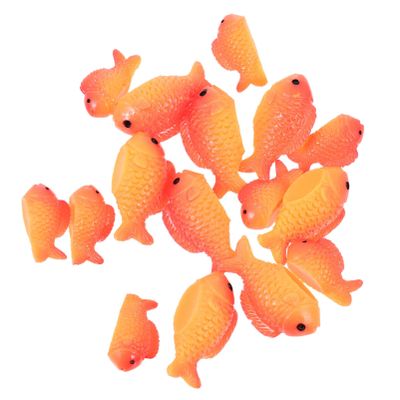 Alipis 16-Piece Plastic Carp Decor