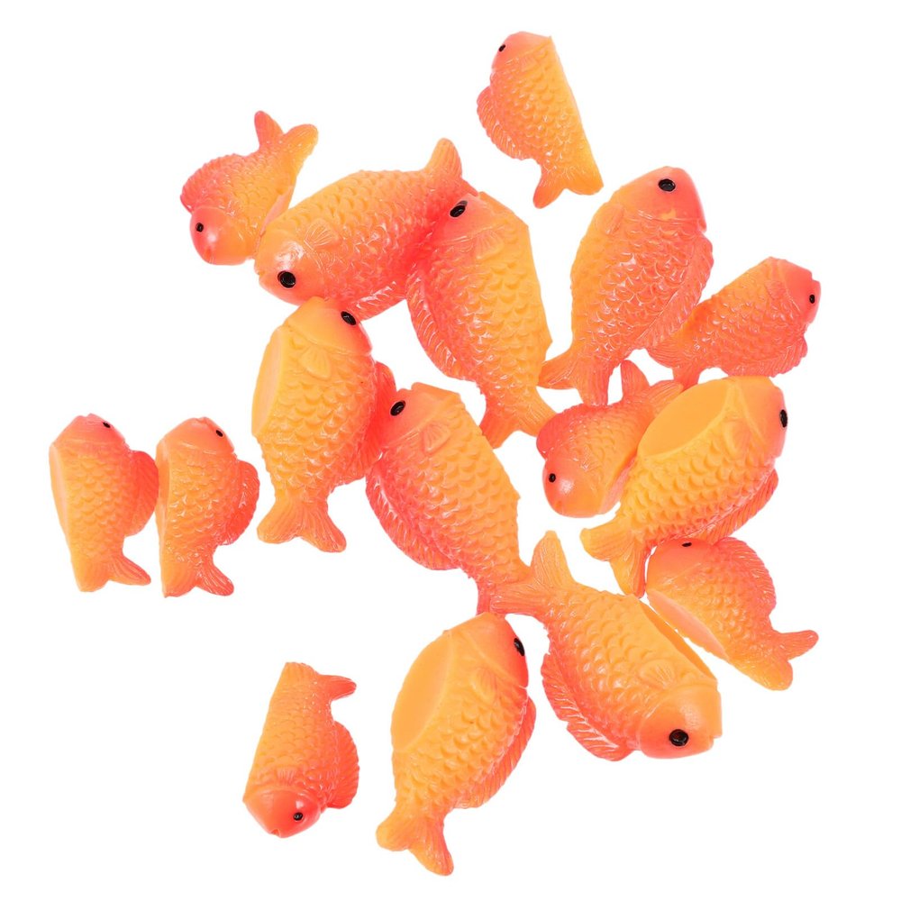 Alipis 16-Piece Plastic Carp Decor