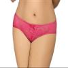 FRINZA Plus-Size Bikini High-Waisted Crotchless Lace Panties, Sheer Open-Crotch Underwear, M–6XL (Rose, 3XL) view 1