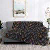 3D Brown Dragon Scale Fleece Throw Blanket, 80 x 60 in view 4