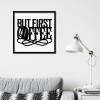 Farmhouse Framed Wooden Sign “But First Coffee” Table Decor for Front Porch, Funny Quote, Cafe, Dining Room, Wall Decor, Gift, 12 x 12 in view 4