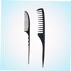 2-Piece Carbon Fiber Wave Comb Set with Two Tooth Types view 4