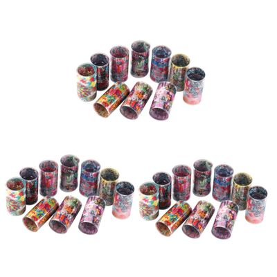FOMIYES 30-Roll Floral Nail Art Transfer Stickers
