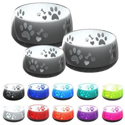 Dog Bowl for Small and Large Dogs - Food/Water Bowl S/M/L, Non-Slip (S 330 ml, Black)