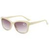 VEVESMUNDO Women's Cat-Eye Tinted Sun Reading Glasses with UV Protection, +1.0 to +4.0 (+3.5, 1 pc, Beige) view 1
